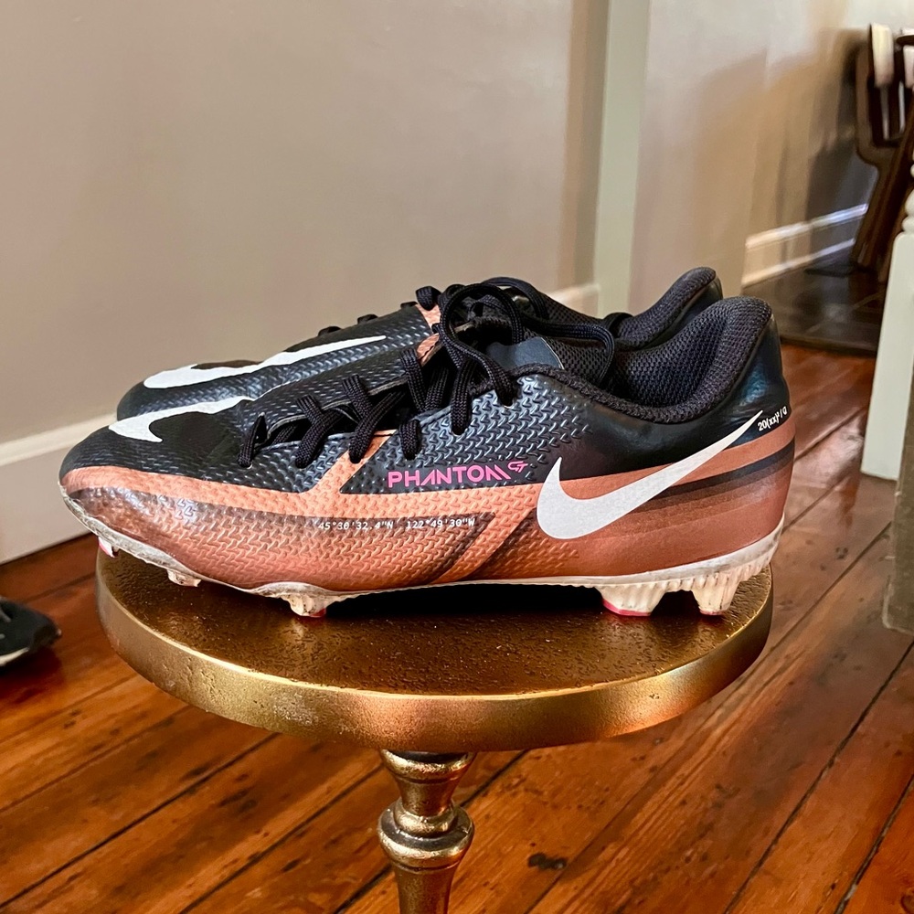 Nike Phantom GT Cleats in Black and Copper